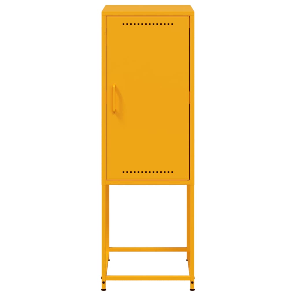 Hoge kast 36x39x107 cm staal mosterdgeel is nu te koop bij PeponiXL, paradijselijk wonen!