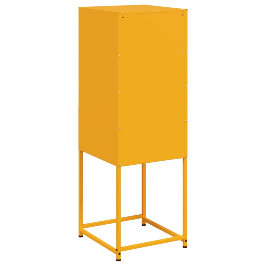 Hoge kast 36x39x107 cm staal mosterdgeel is nu te koop bij PeponiXL, paradijselijk wonen!