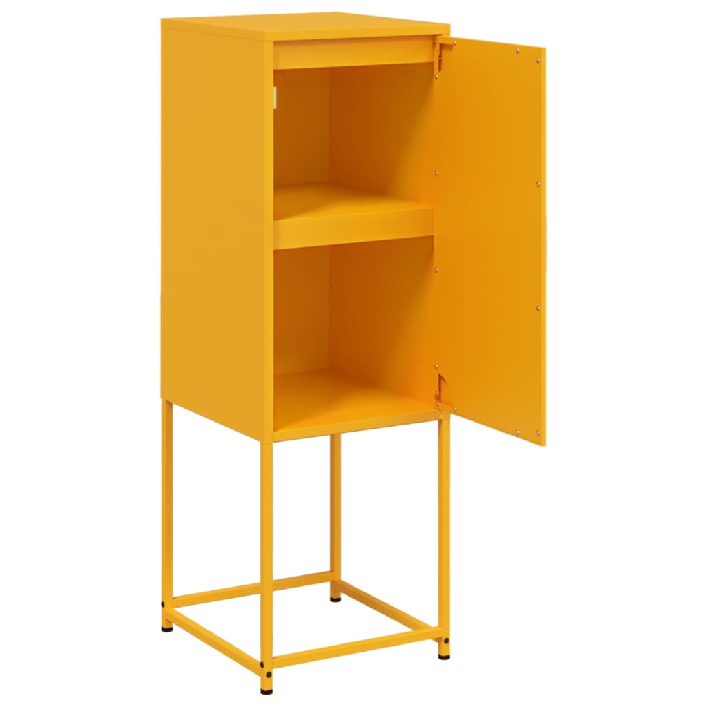 Hoge kast 36x39x107 cm staal mosterdgeel is nu te koop bij PeponiXL, paradijselijk wonen!