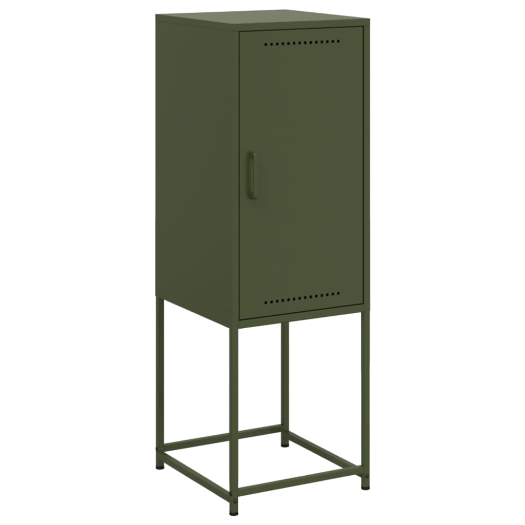 Hoge kast 36x39x107 cm staal olijfgroen is nu te koop bij PeponiXL, paradijselijk wonen!