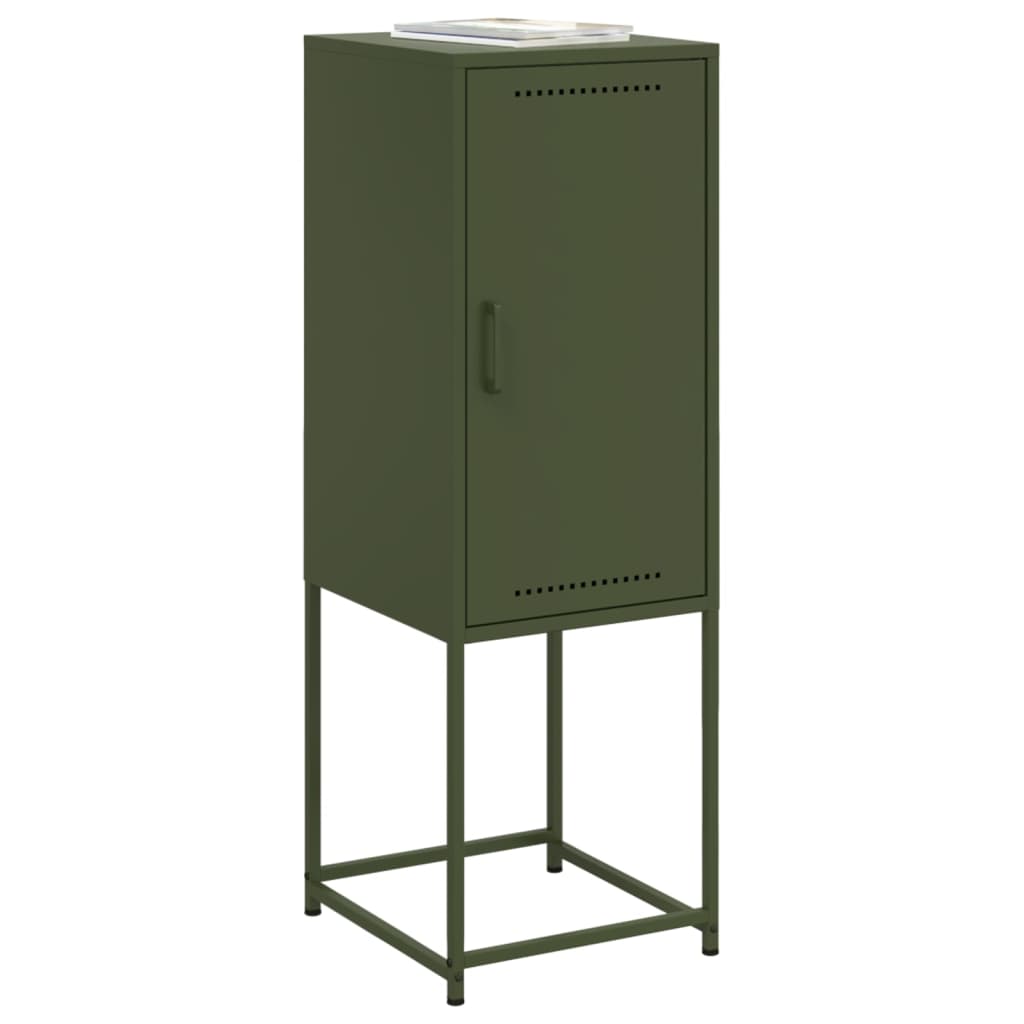 Hoge kast 36x39x107 cm staal olijfgroen is nu te koop bij PeponiXL, paradijselijk wonen!