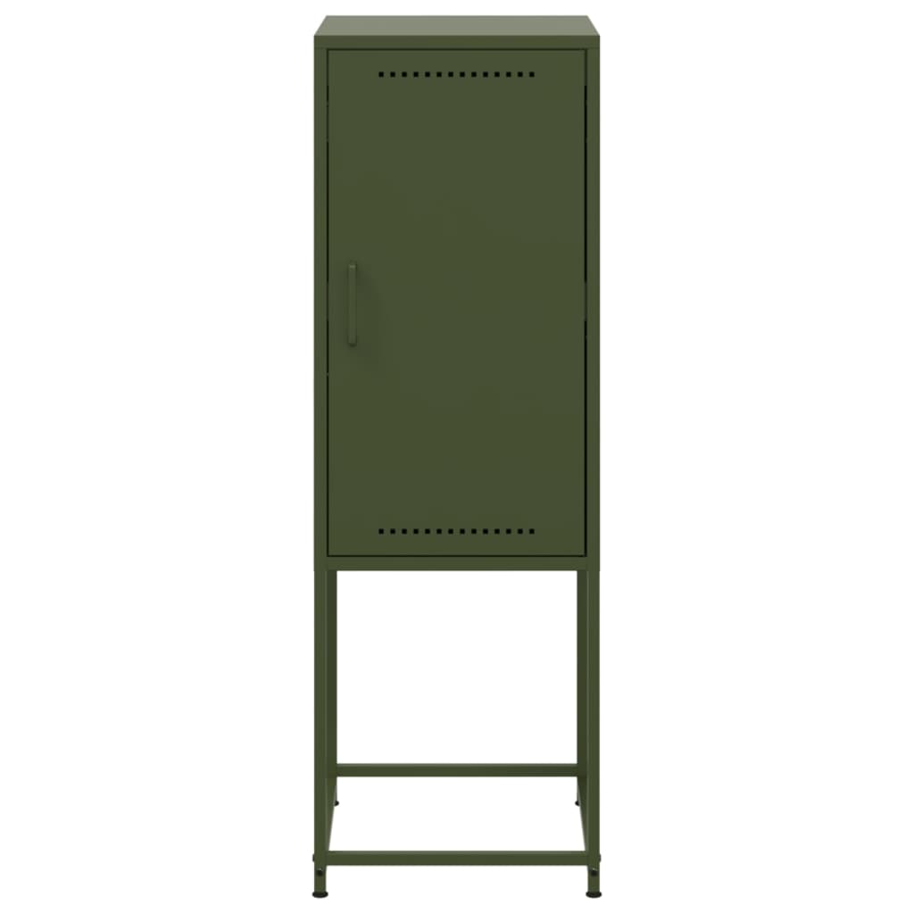 Hoge kast 36x39x107 cm staal olijfgroen is nu te koop bij PeponiXL, paradijselijk wonen!
