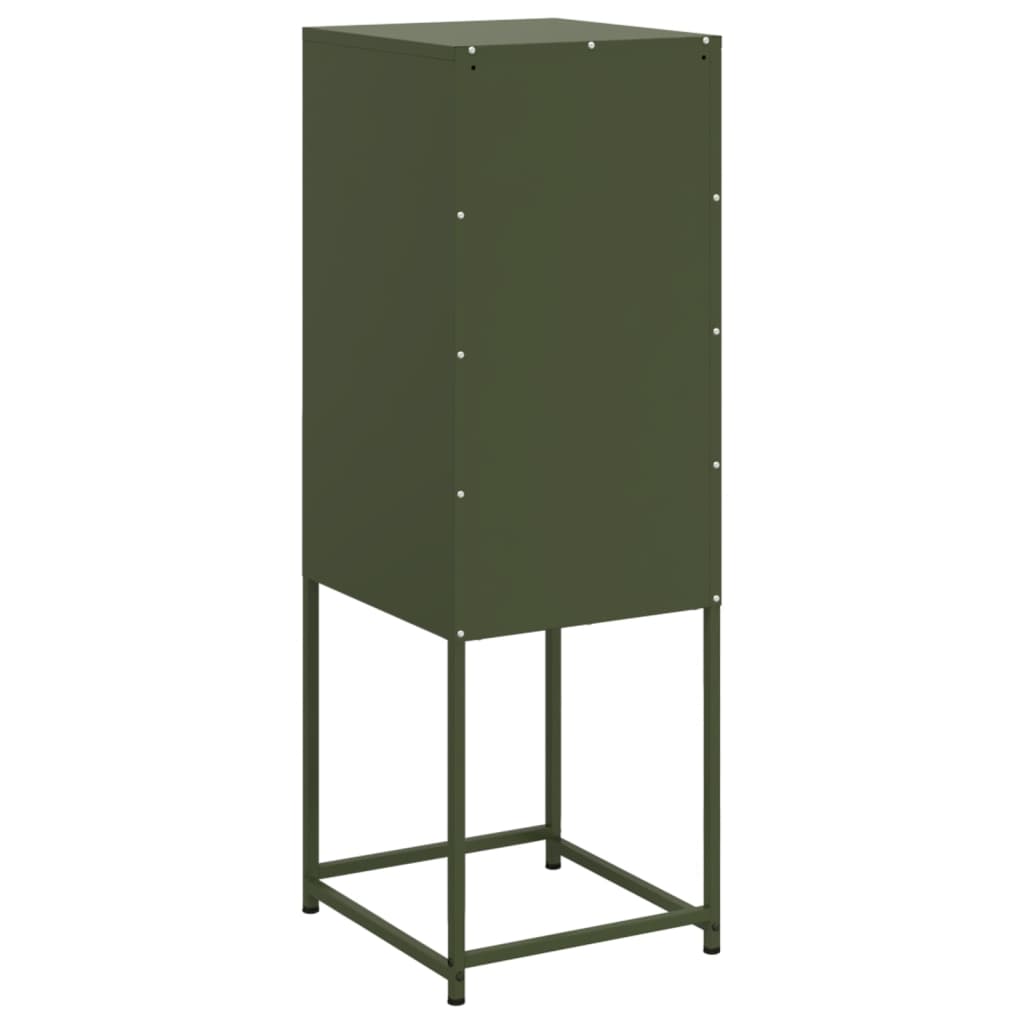 Hoge kast 36x39x107 cm staal olijfgroen is nu te koop bij PeponiXL, paradijselijk wonen!
