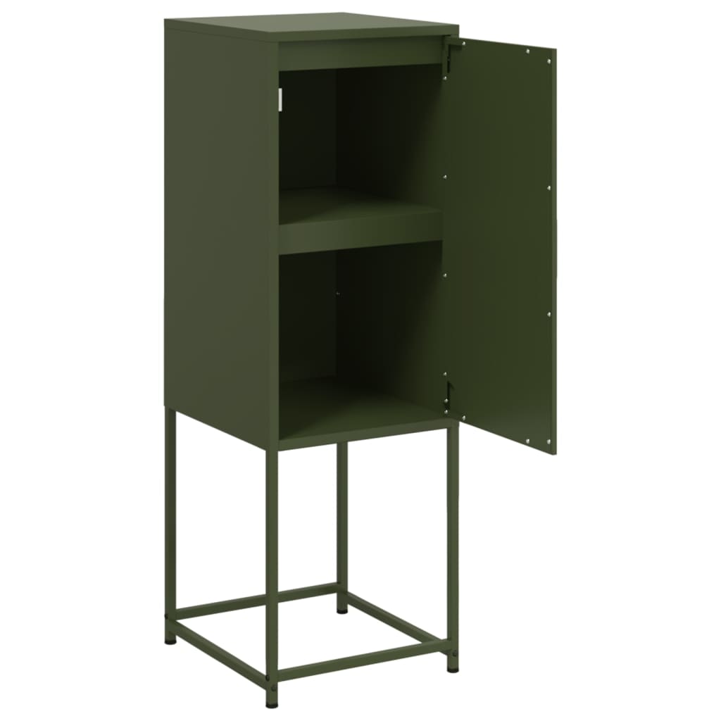 Hoge kast 36x39x107 cm staal olijfgroen is nu te koop bij PeponiXL, paradijselijk wonen!