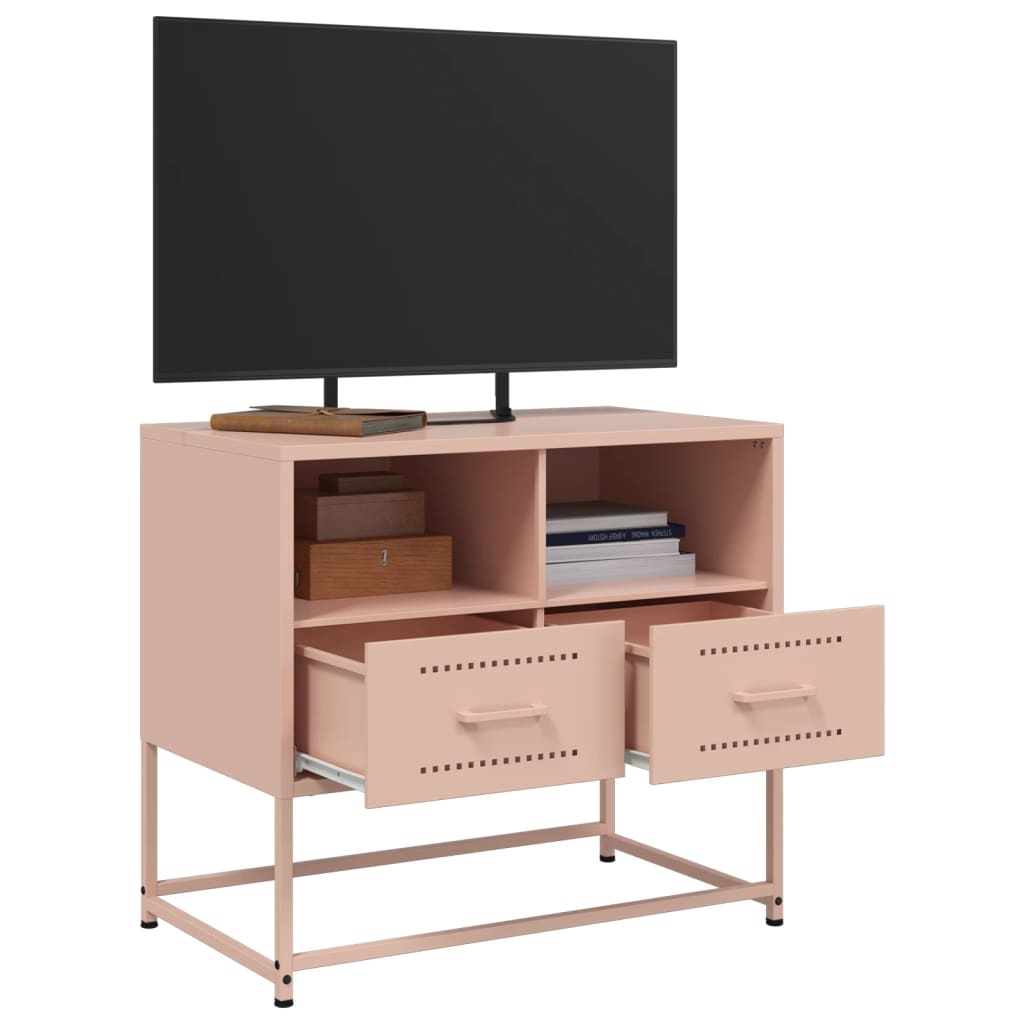 Tv-meubel 68x39x60,5 cm staal roze is nu te koop bij PeponiXL, paradijselijk wonen!