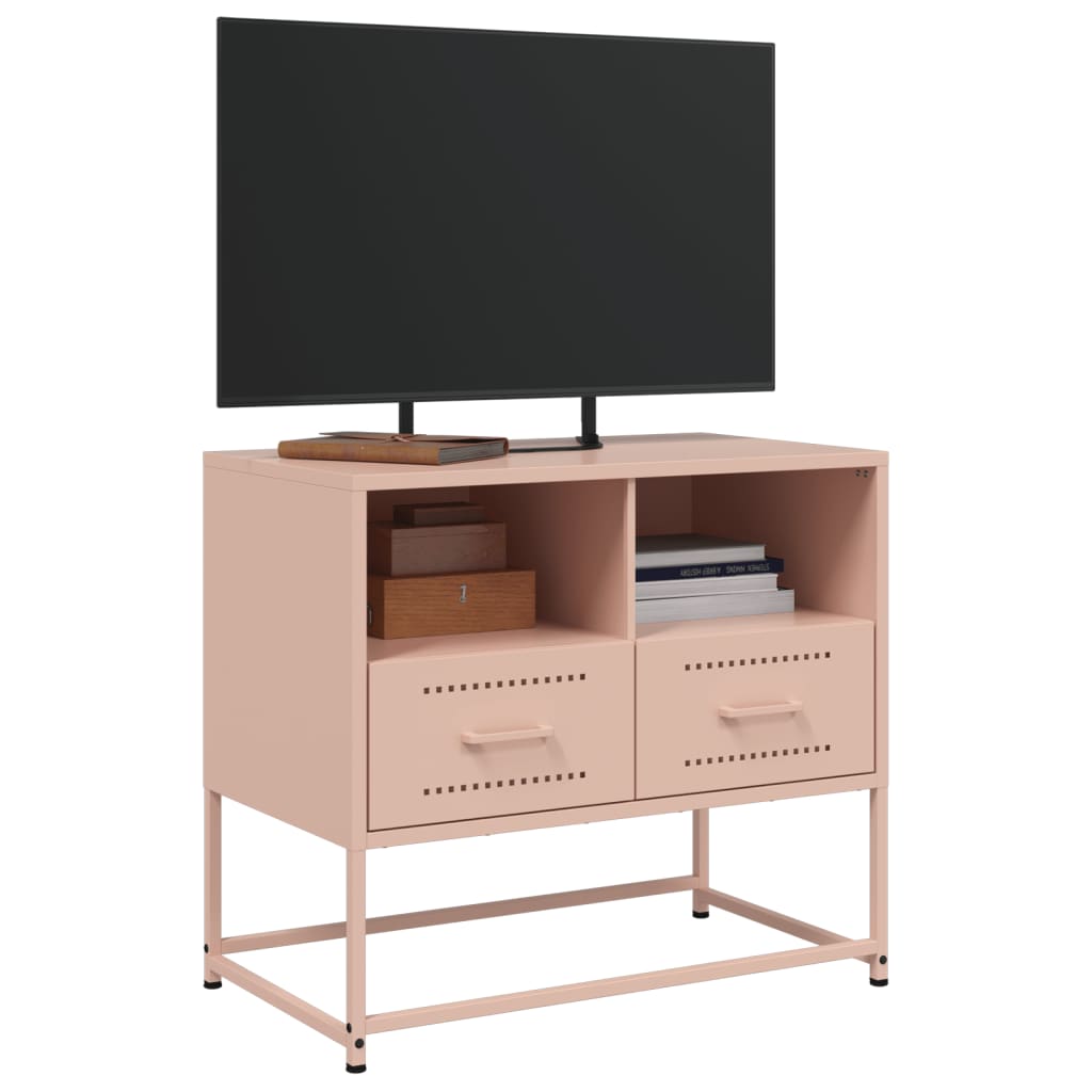 Tv-meubel 68x39x60,5 cm staal roze is nu te koop bij PeponiXL, paradijselijk wonen!