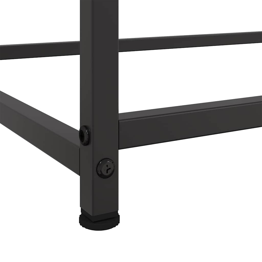 Dressoir 100,5x39x107 cm staal zwart is nu te koop bij PeponiXL, paradijselijk wonen!