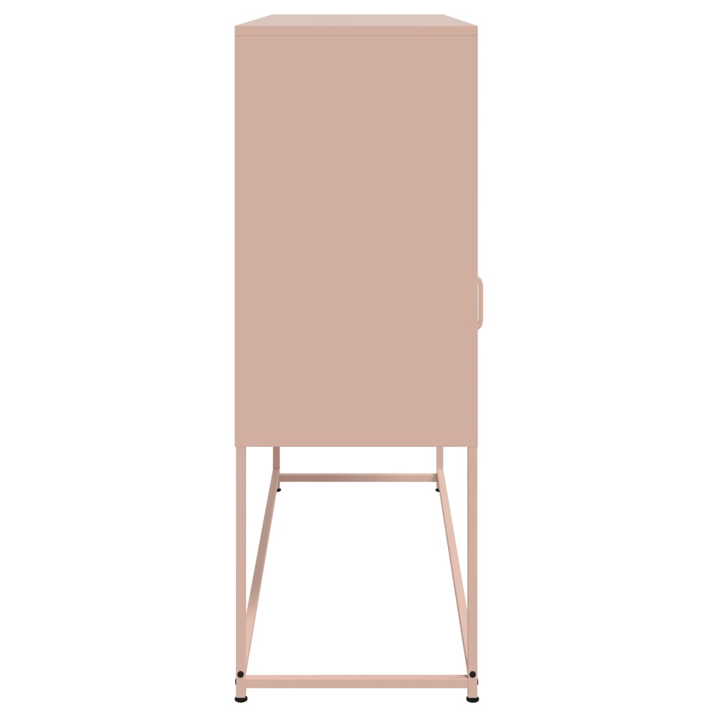 Dressoir 100,5x39x107 cm staal roze is nu te koop bij PeponiXL, paradijselijk wonen!