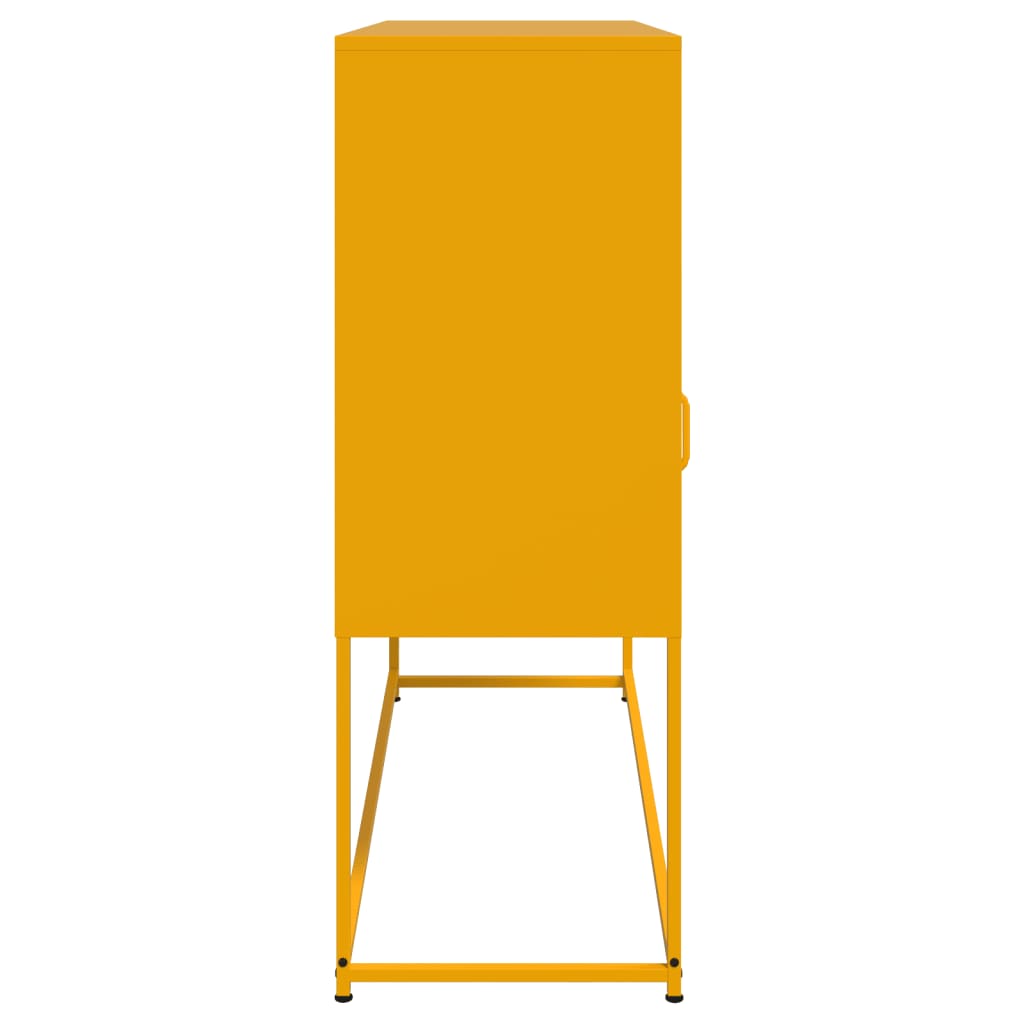 Dressoir 100,5x39x107 cm staal mosterdgeel is nu te koop bij PeponiXL, paradijselijk wonen!