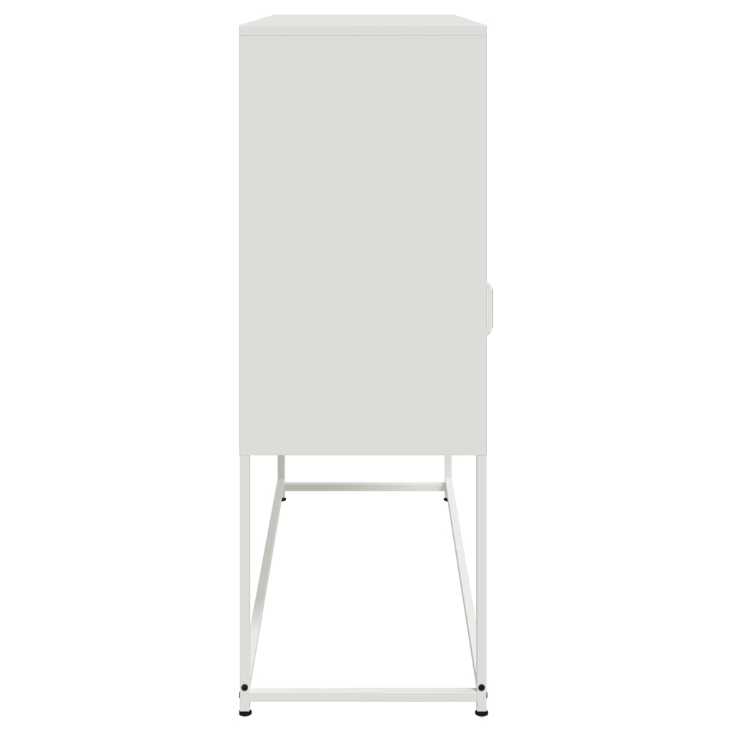Dressoir 100,5x39x107 cm staal wit is nu te koop bij PeponiXL, paradijselijk wonen!