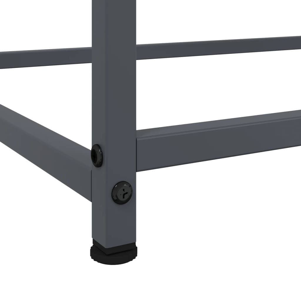 Dressoir 100,5x39x107 cm staal antracietkleurig is nu te koop bij PeponiXL, paradijselijk wonen!