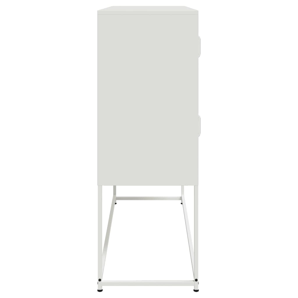 Dressoir 100,5x39x107 cm staal wit is nu te koop bij PeponiXL, paradijselijk wonen!