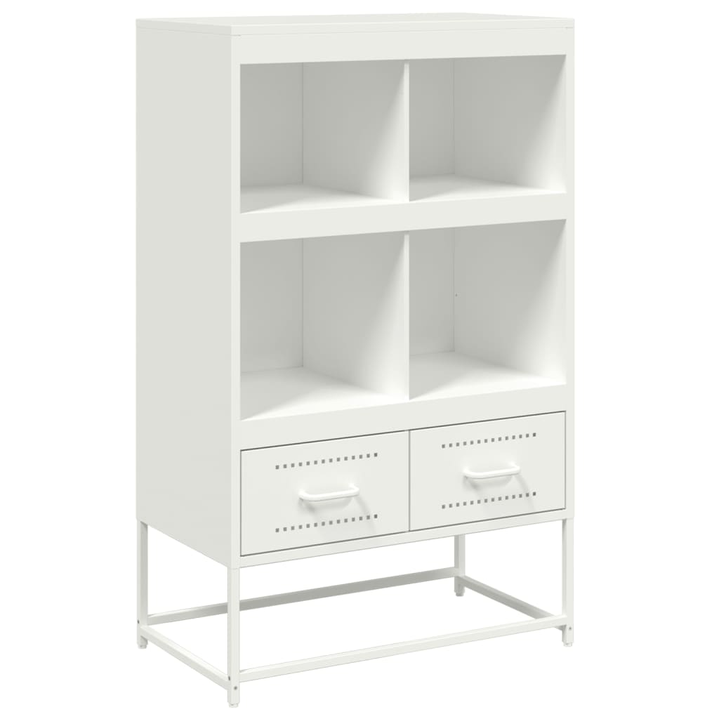 Hoge kast 68x39x111,5 cm staal wit is nu te koop bij PeponiXL, paradijselijk wonen!