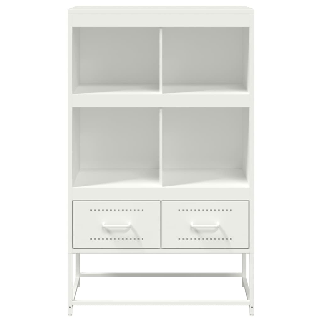Hoge kast 68x39x111,5 cm staal wit is nu te koop bij PeponiXL, paradijselijk wonen!