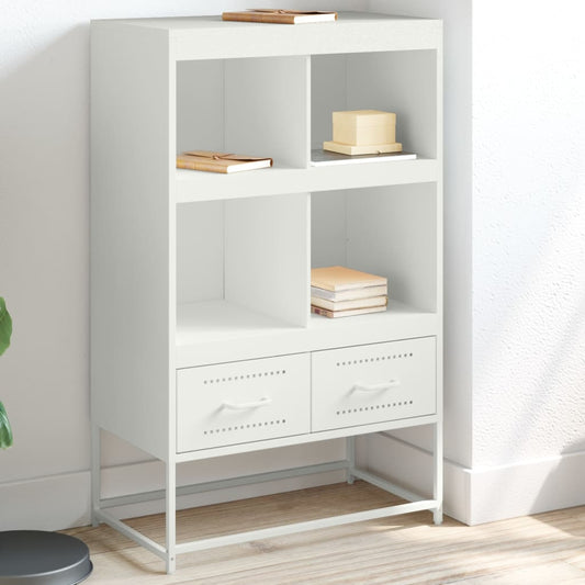 Hoge kast 68x39x111,5 cm staal wit is nu te koop bij PeponiXL, paradijselijk wonen!