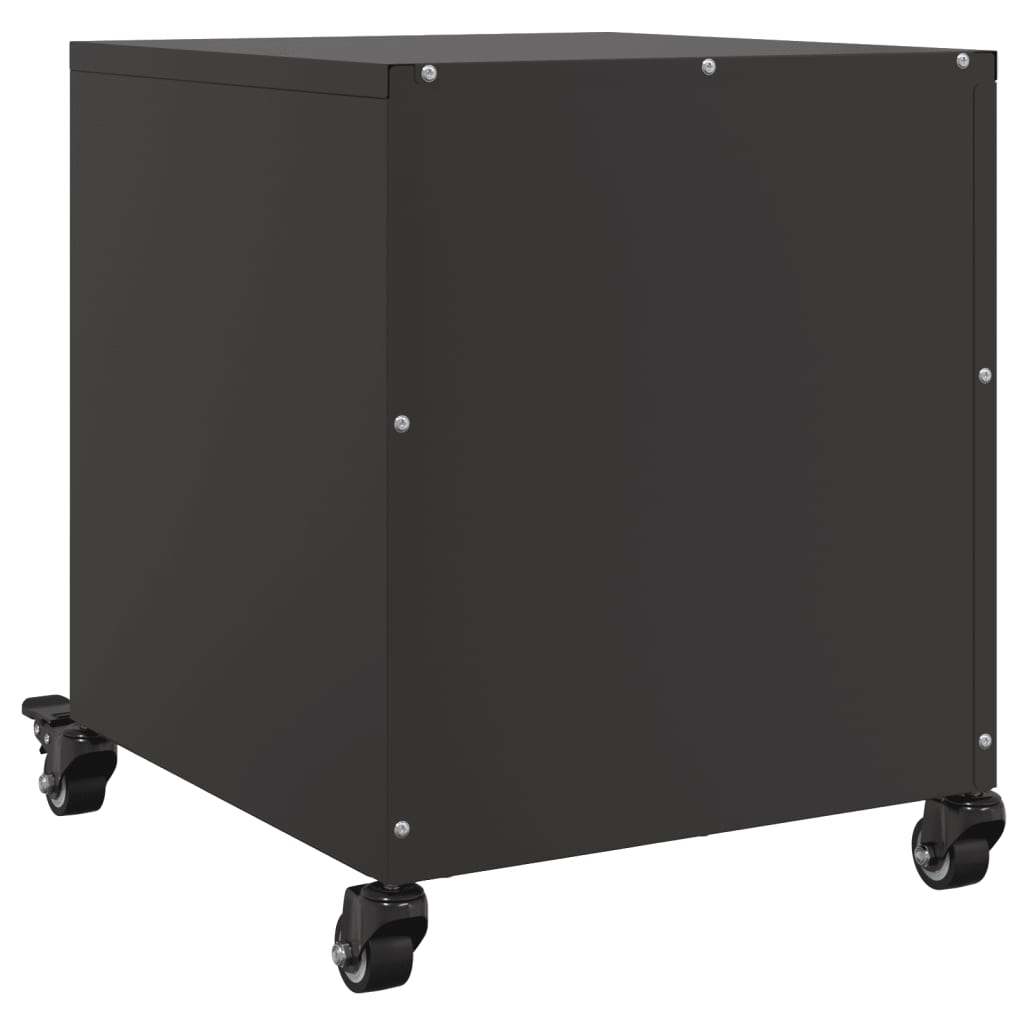 Nachtkastje 36x39x43,5 cm staal zwart is nu te koop bij PeponiXL, paradijselijk wonen!