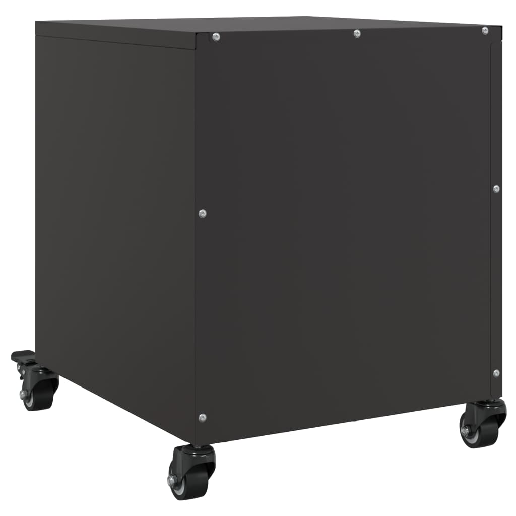 Nachtkastjes 2 st 36x39x43,5 cm staal zwart is nu te koop bij PeponiXL, paradijselijk wonen!