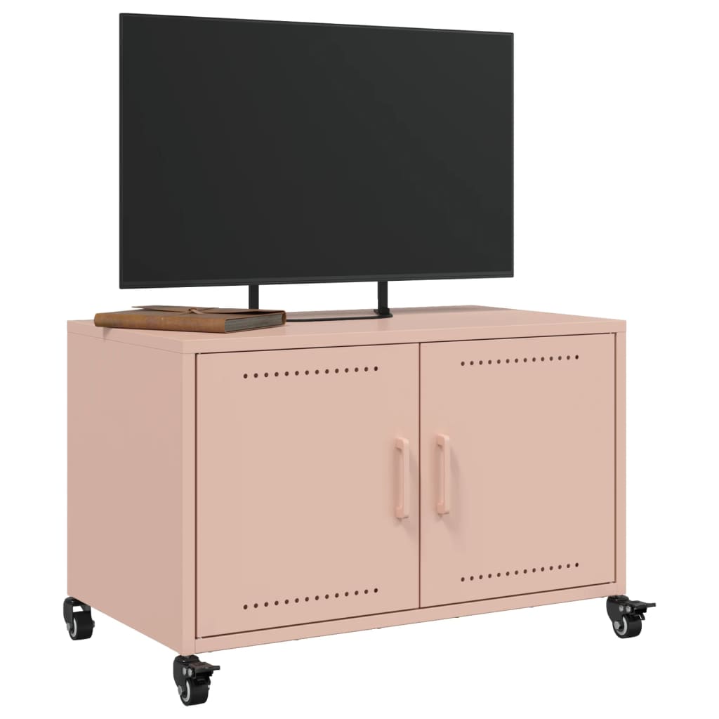 Tv-meubel 68x39x43,5 cm staal roze is nu te koop bij PeponiXL, paradijselijk wonen!