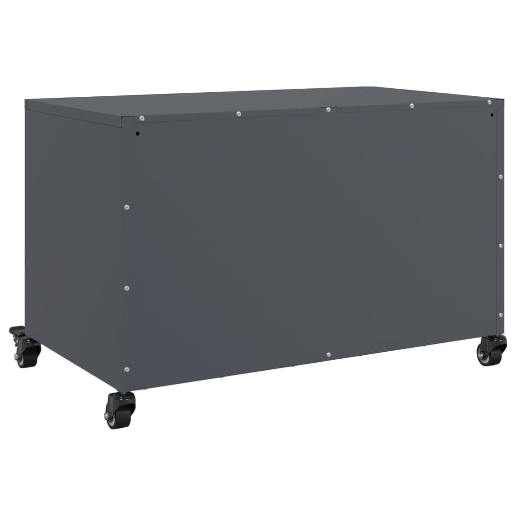 Tv-meubel 68x39x43,5 cm staal antracietkleurig is nu te koop bij PeponiXL, paradijselijk wonen!