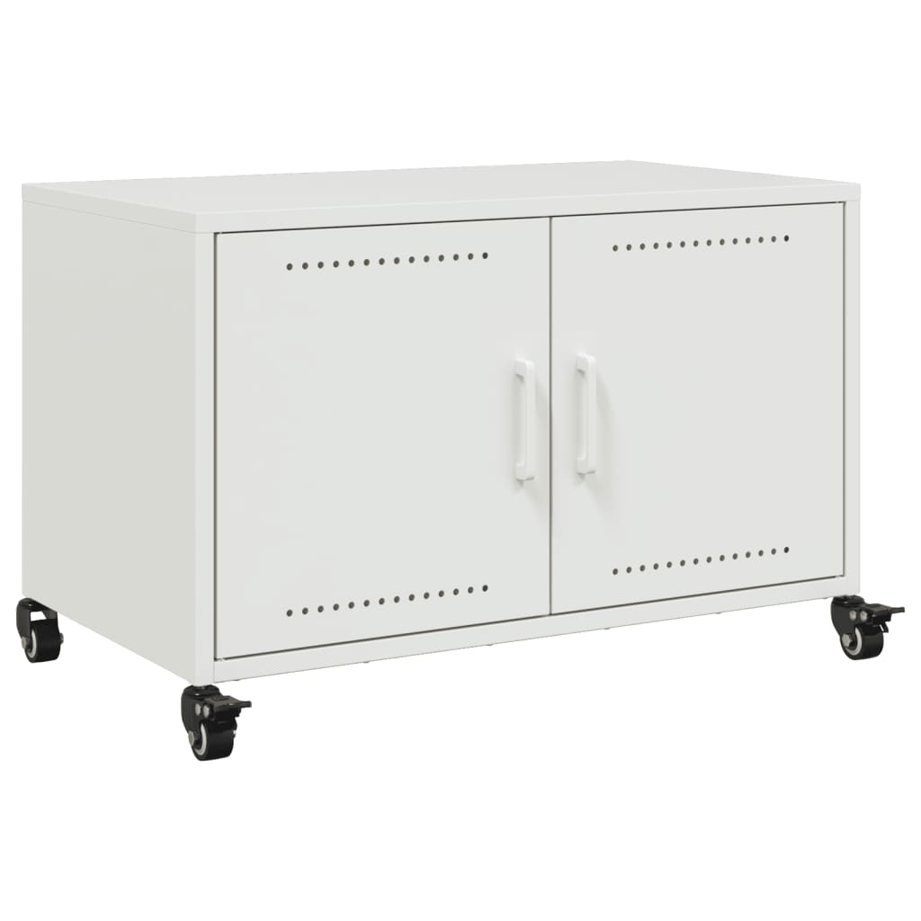Tv-meubel 68x39x43,5 cm staal wit is nu te koop bij PeponiXL, paradijselijk wonen!