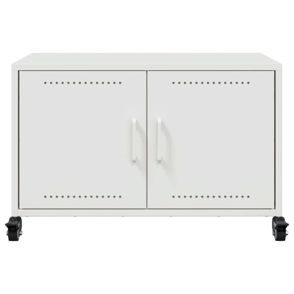 Tv-meubel 68x39x43,5 cm staal wit is nu te koop bij PeponiXL, paradijselijk wonen!