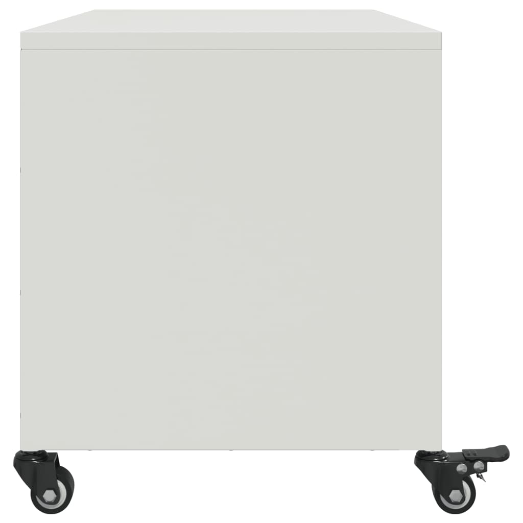 Tv-meubel 68x39x43,5 cm staal wit is nu te koop bij PeponiXL, paradijselijk wonen!