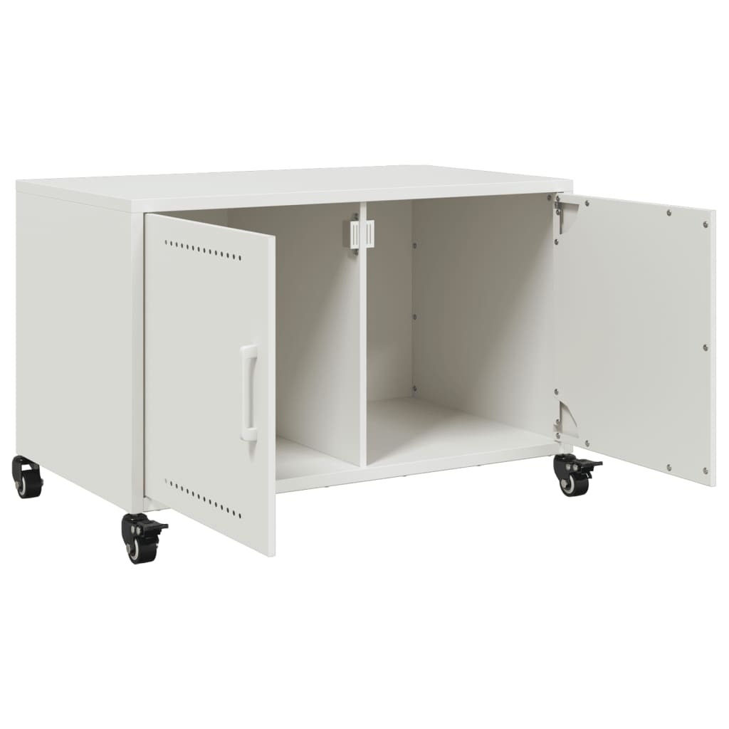 Tv-meubel 68x39x43,5 cm staal wit is nu te koop bij PeponiXL, paradijselijk wonen!