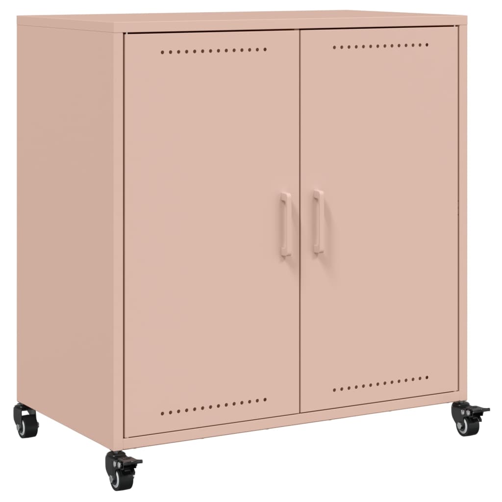 Dressoir 68x39x72 cm staal roze is nu te koop bij PeponiXL, paradijselijk wonen!