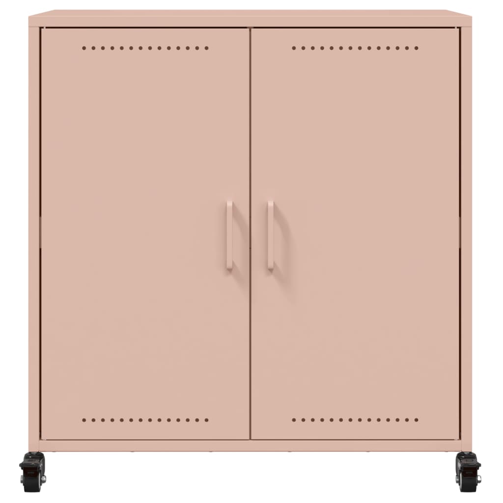 Dressoir 68x39x72 cm staal roze is nu te koop bij PeponiXL, paradijselijk wonen!