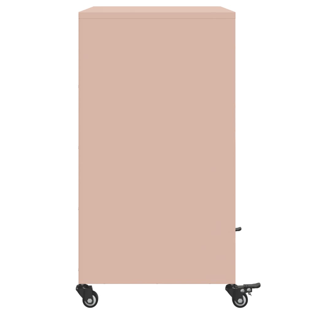 Dressoir 68x39x72 cm staal roze is nu te koop bij PeponiXL, paradijselijk wonen!