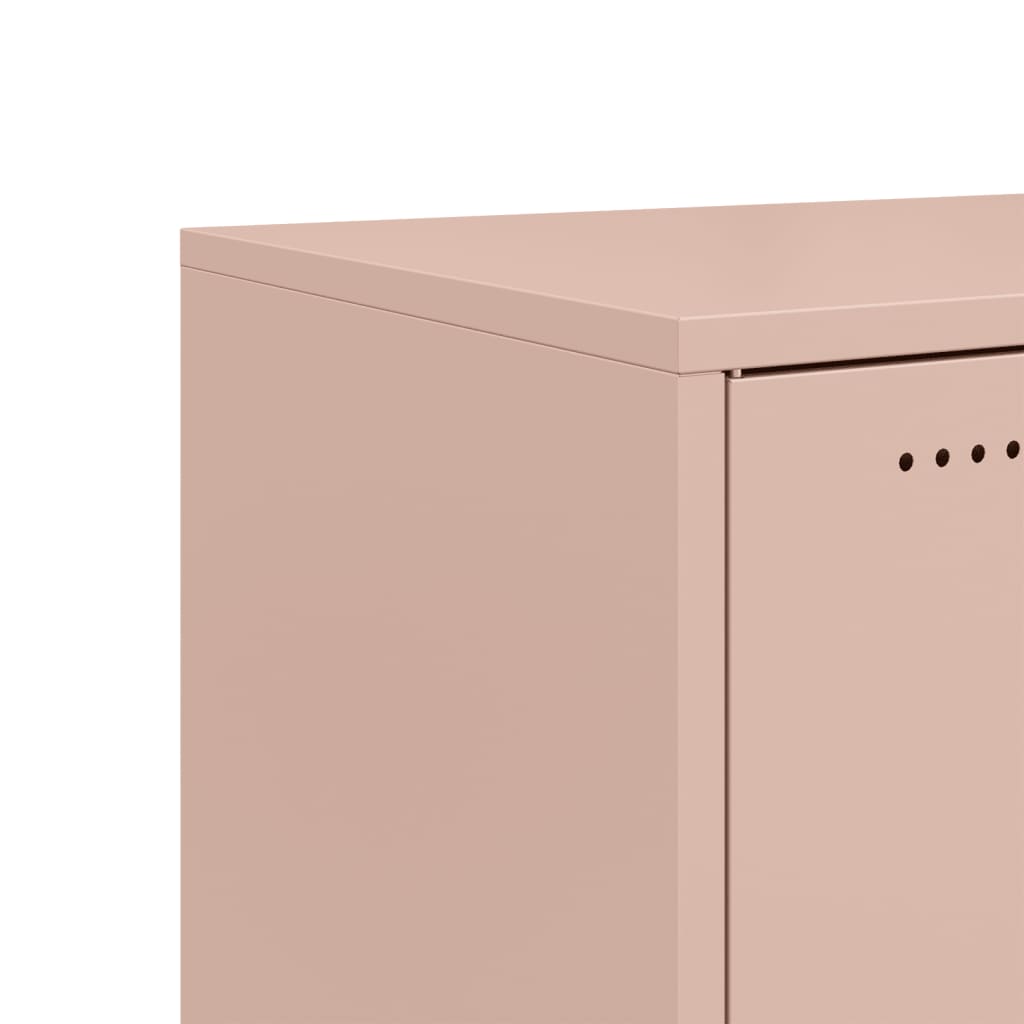 Dressoir 68x39x72 cm staal roze is nu te koop bij PeponiXL, paradijselijk wonen!