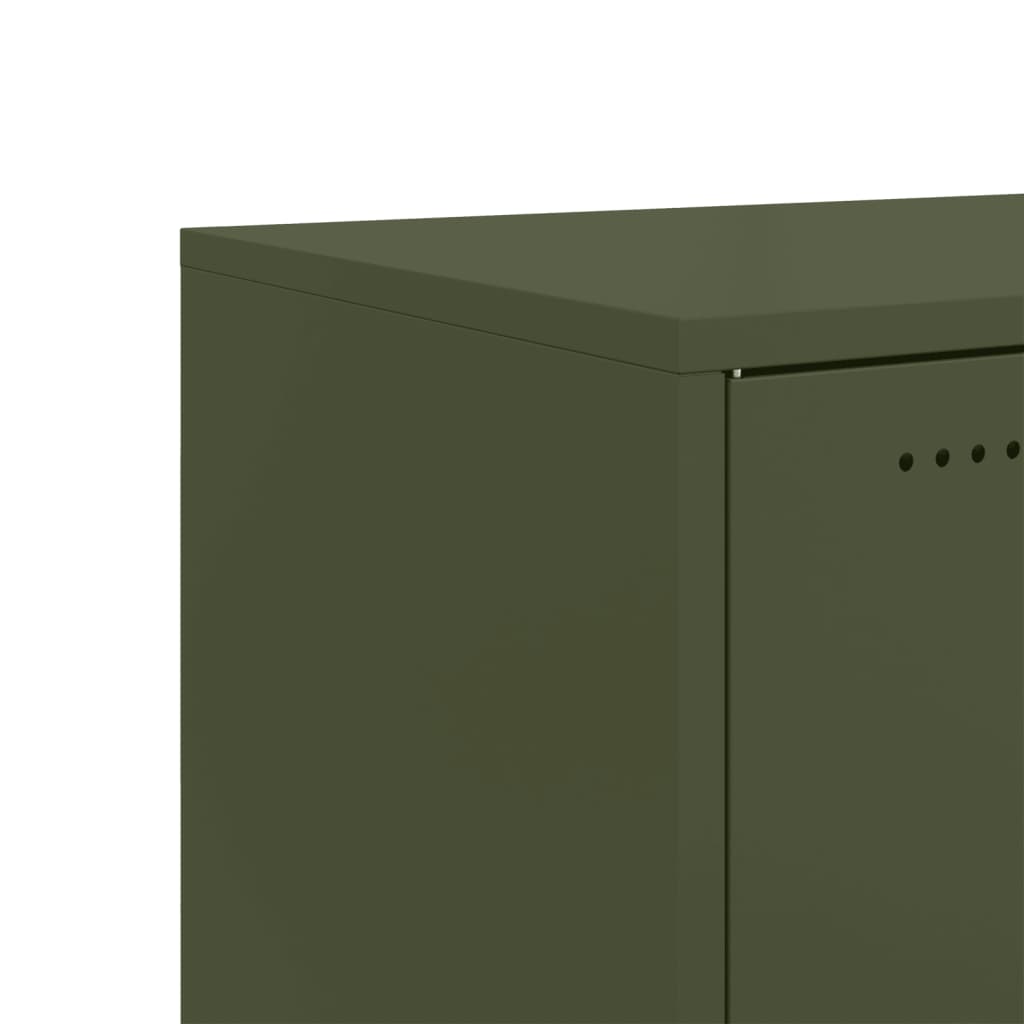 Dressoir 68x39x72 cm staal olijfgroen is nu te koop bij PeponiXL, paradijselijk wonen!
