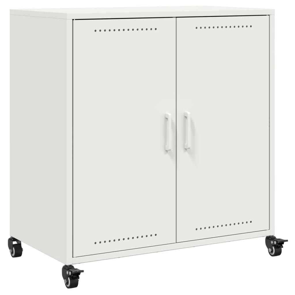 Dressoir 68x39x72 cm staal wit is nu te koop bij PeponiXL, paradijselijk wonen!
