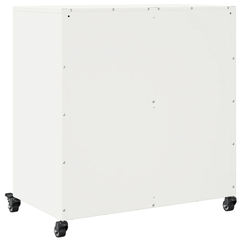 Dressoir 68x39x72 cm staal wit is nu te koop bij PeponiXL, paradijselijk wonen!