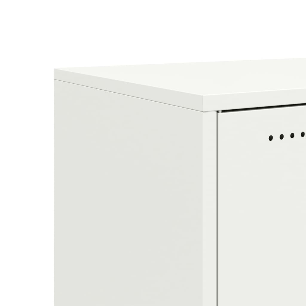 Dressoir 68x39x72 cm staal wit is nu te koop bij PeponiXL, paradijselijk wonen!