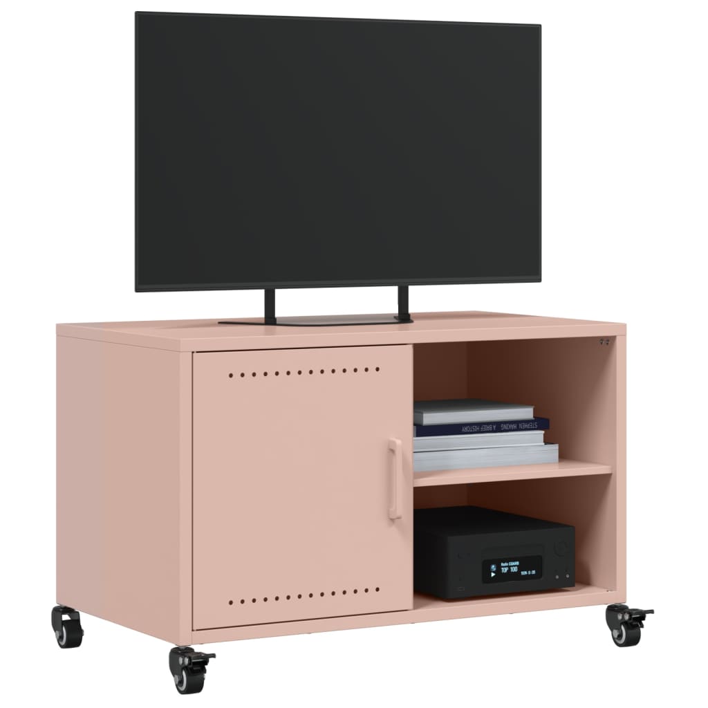 Tv-meubel 68x39x43,5 cm staal roze is nu te koop bij PeponiXL, paradijselijk wonen!