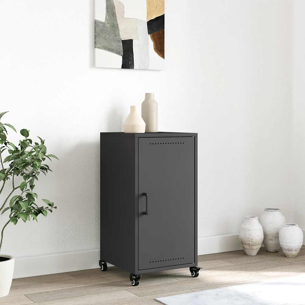 Dressoir 36x39x72 cm staal zwart