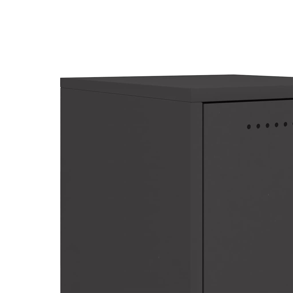 Dressoir 36x39x72 cm staal zwart