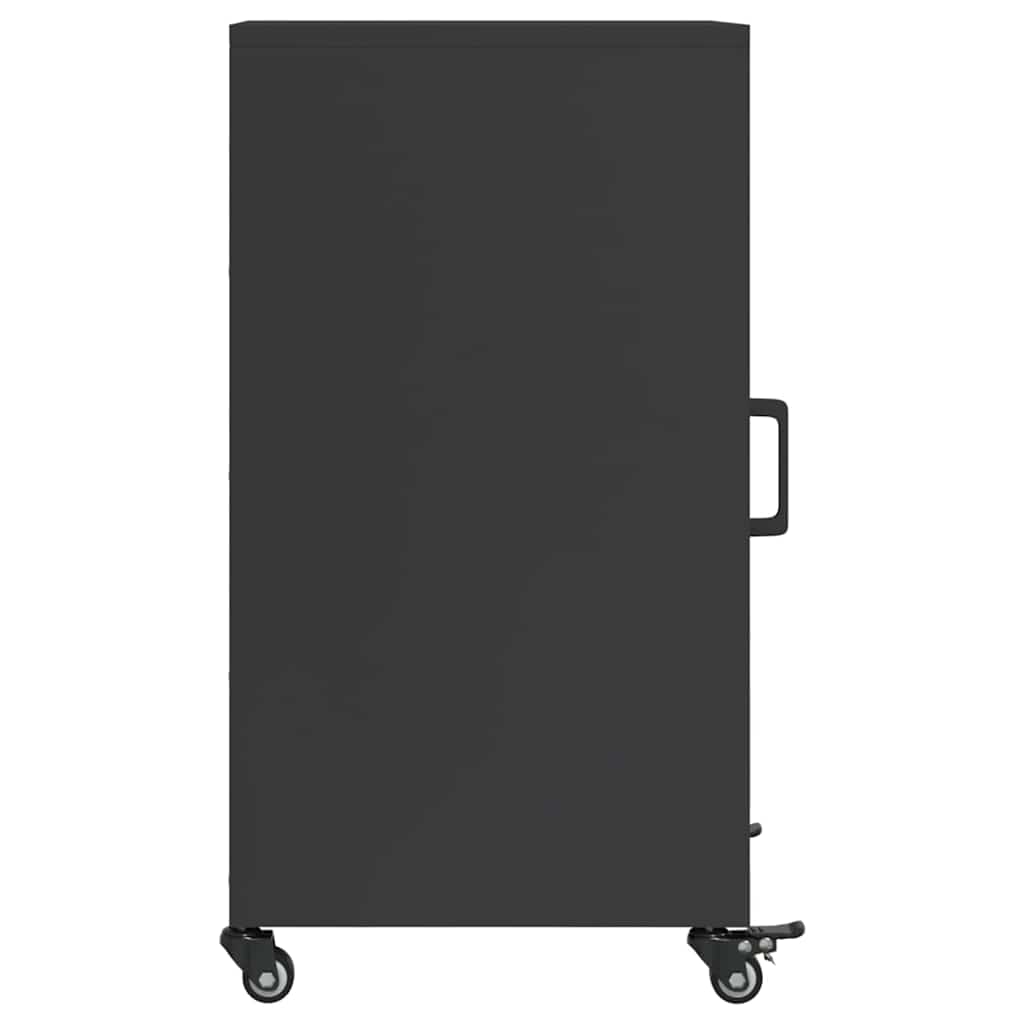Dressoir 36x39x72 cm staal zwart