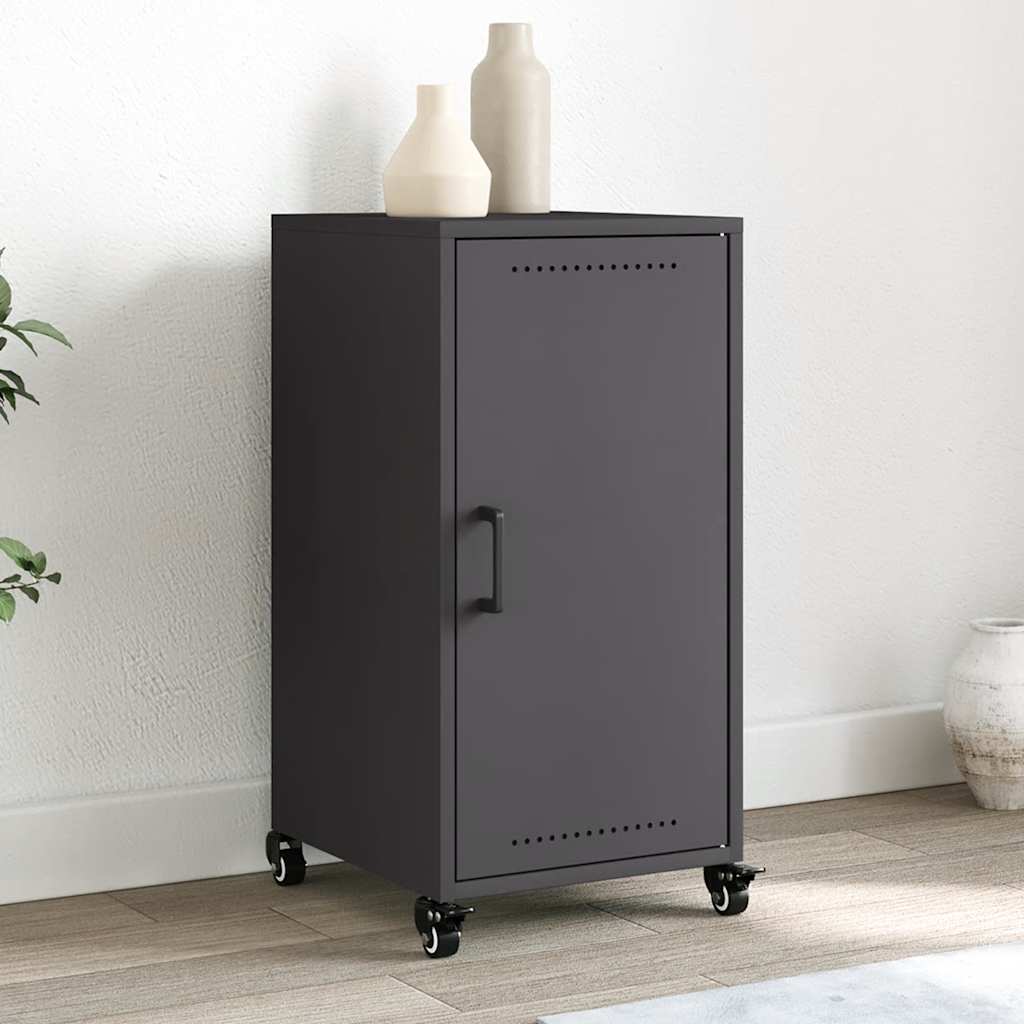 Dressoir 36x39x72 cm staal zwart