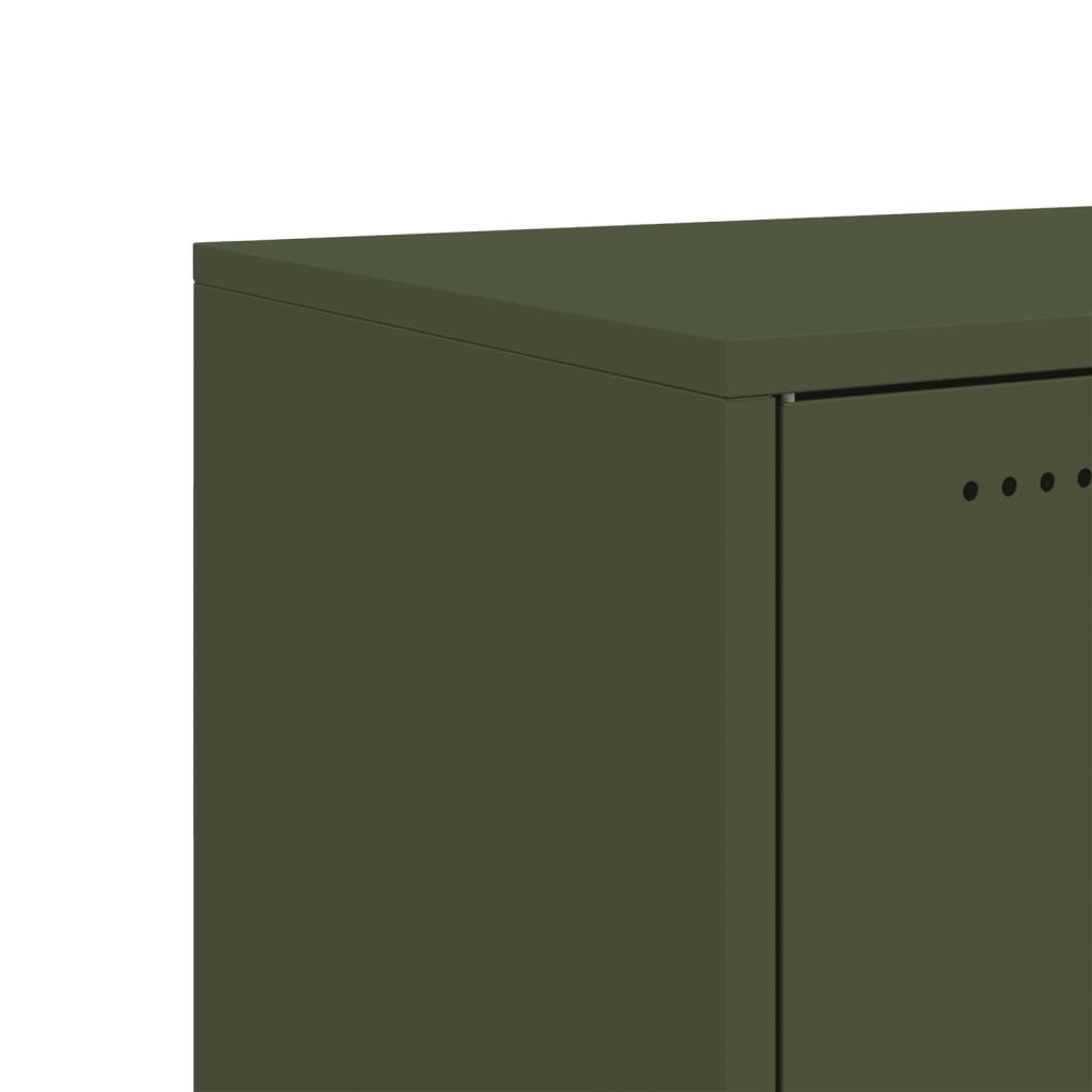 Dressoir 100,5x39x72 cm staal olijfgroen is nu te koop bij PeponiXL, paradijselijk wonen!