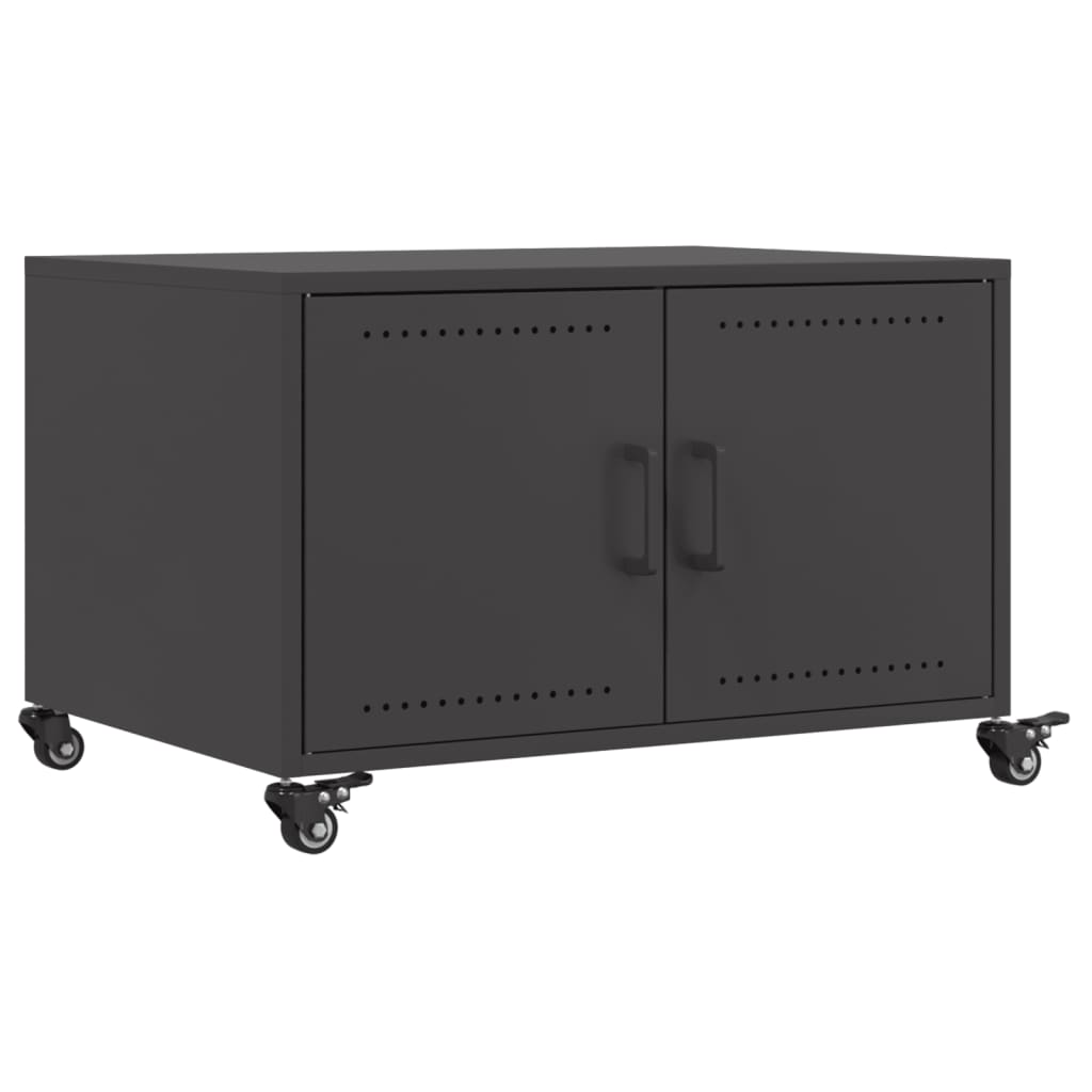 Salontafel 68x50x43,5 cm staal zwart is nu te koop bij PeponiXL, paradijselijk wonen!
