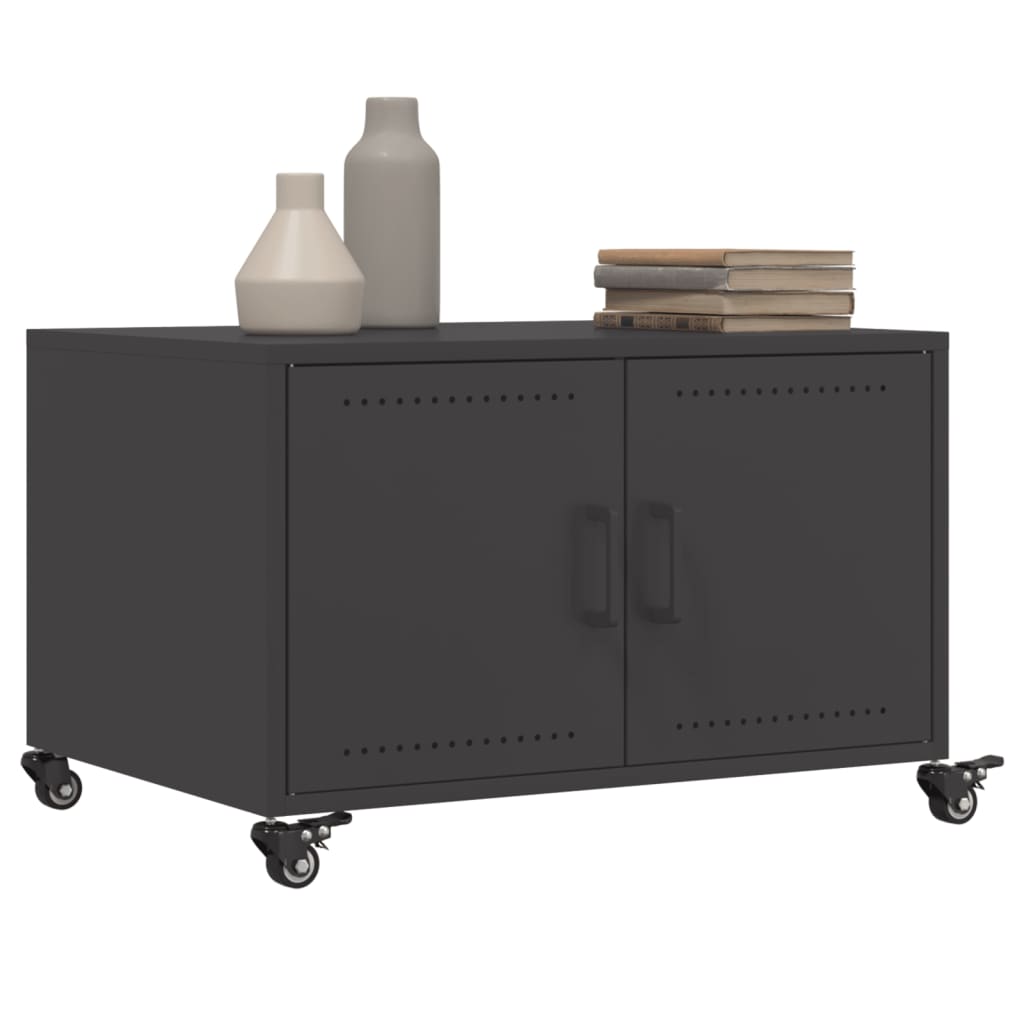 Salontafel 68x50x43,5 cm staal zwart is nu te koop bij PeponiXL, paradijselijk wonen!