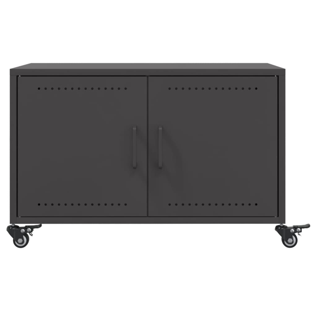 Salontafel 68x50x43,5 cm staal zwart is nu te koop bij PeponiXL, paradijselijk wonen!