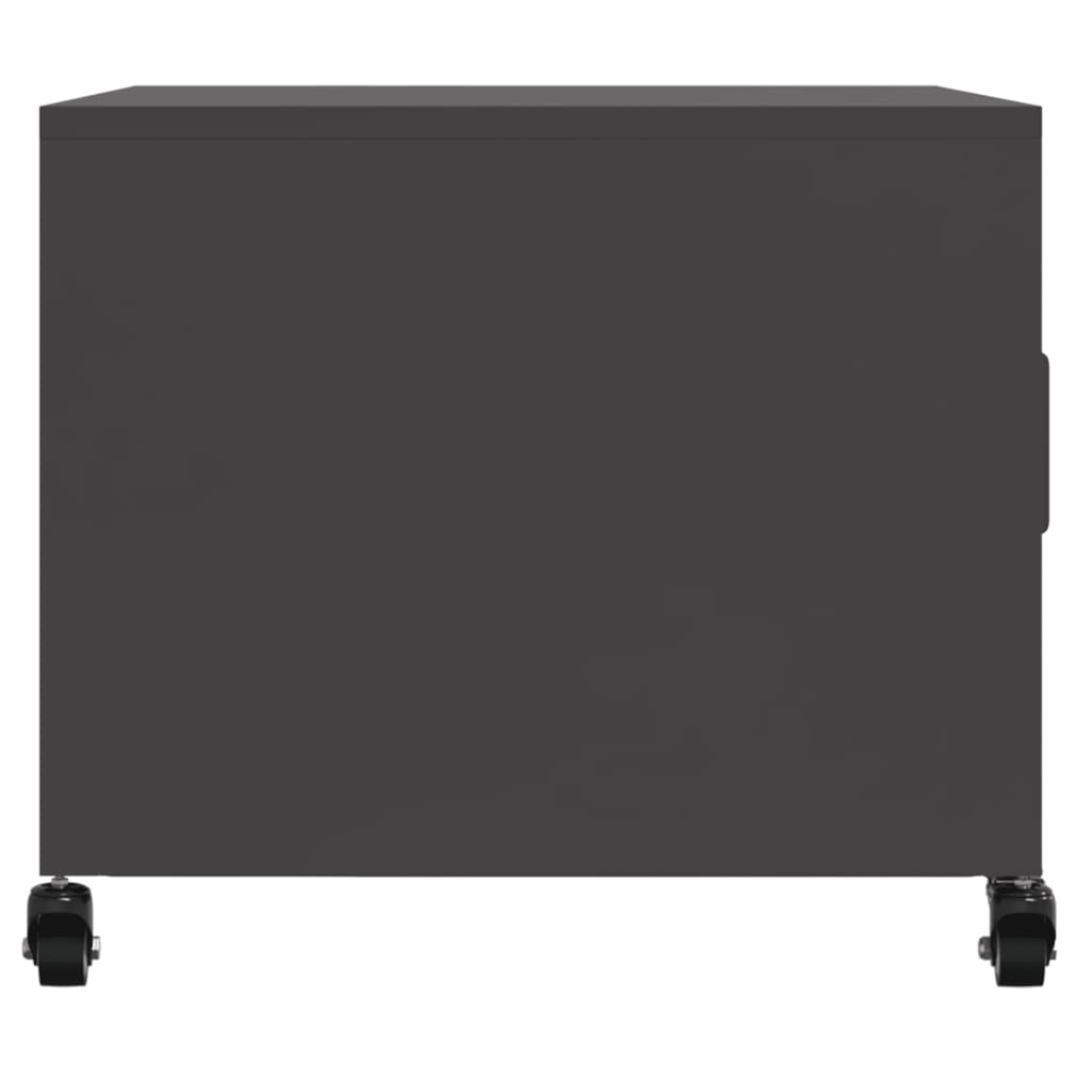 Salontafel 68x50x43,5 cm staal zwart is nu te koop bij PeponiXL, paradijselijk wonen!