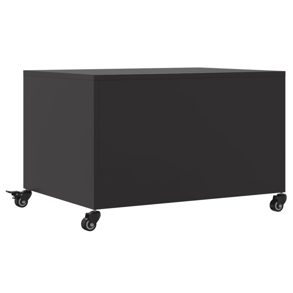 Salontafel 68x50x43,5 cm staal zwart is nu te koop bij PeponiXL, paradijselijk wonen!