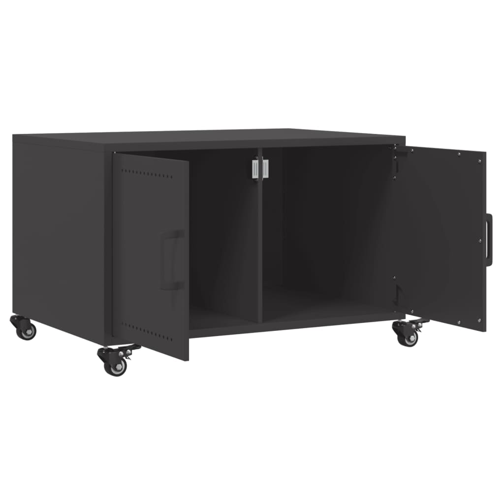 Salontafel 68x50x43,5 cm staal zwart is nu te koop bij PeponiXL, paradijselijk wonen!