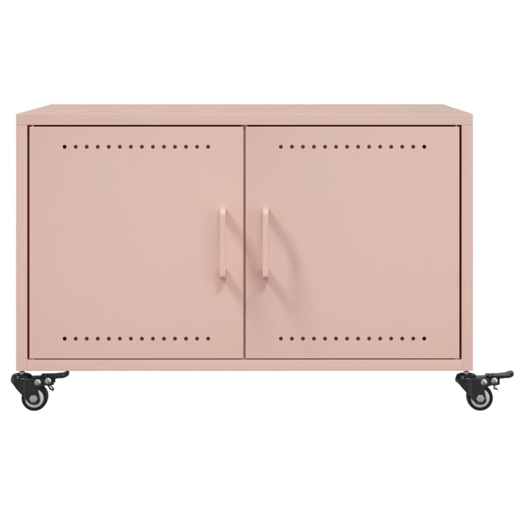 Salontafel 68x50x43,5 cm staal roze is nu te koop bij PeponiXL, paradijselijk wonen!