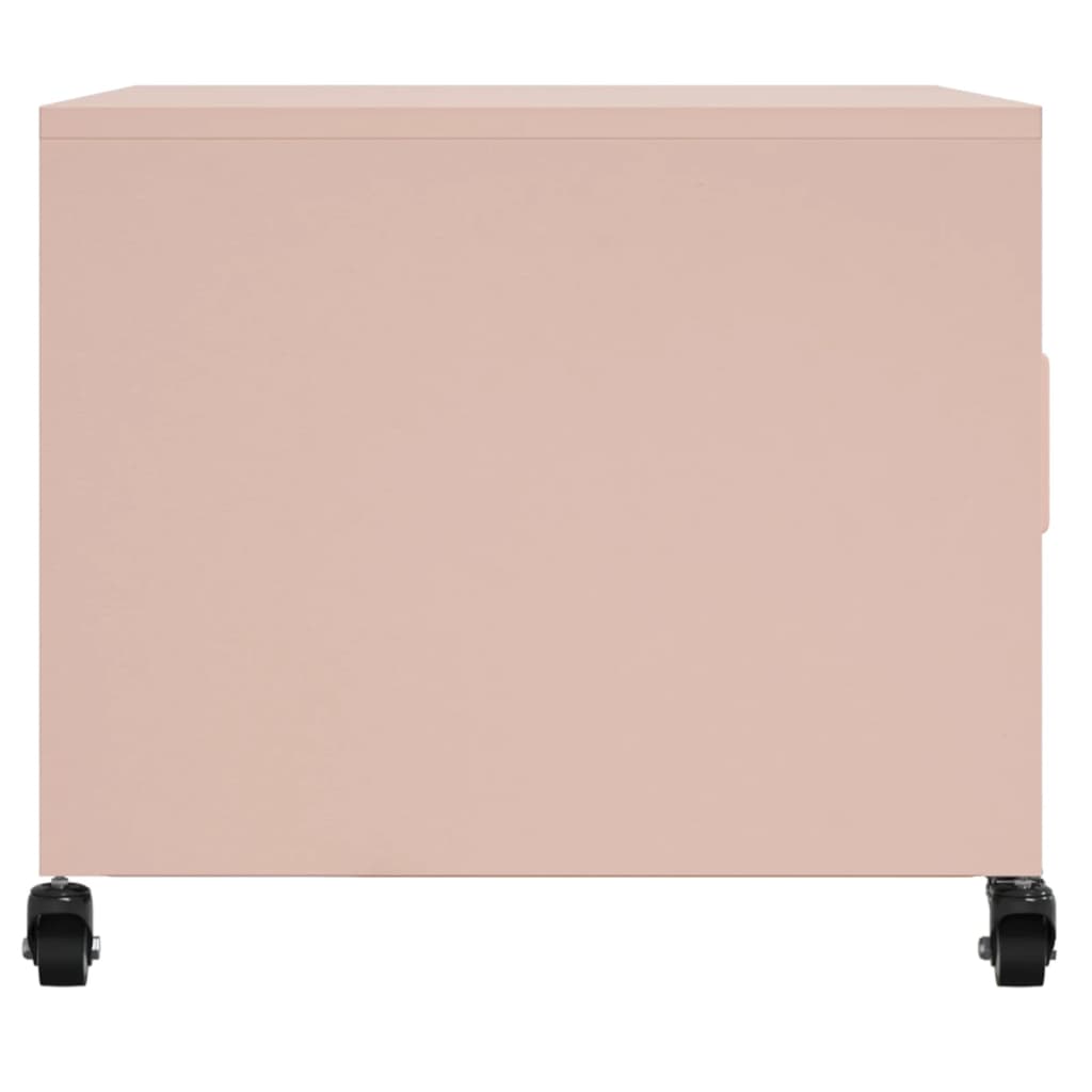 Salontafel 68x50x43,5 cm staal roze is nu te koop bij PeponiXL, paradijselijk wonen!