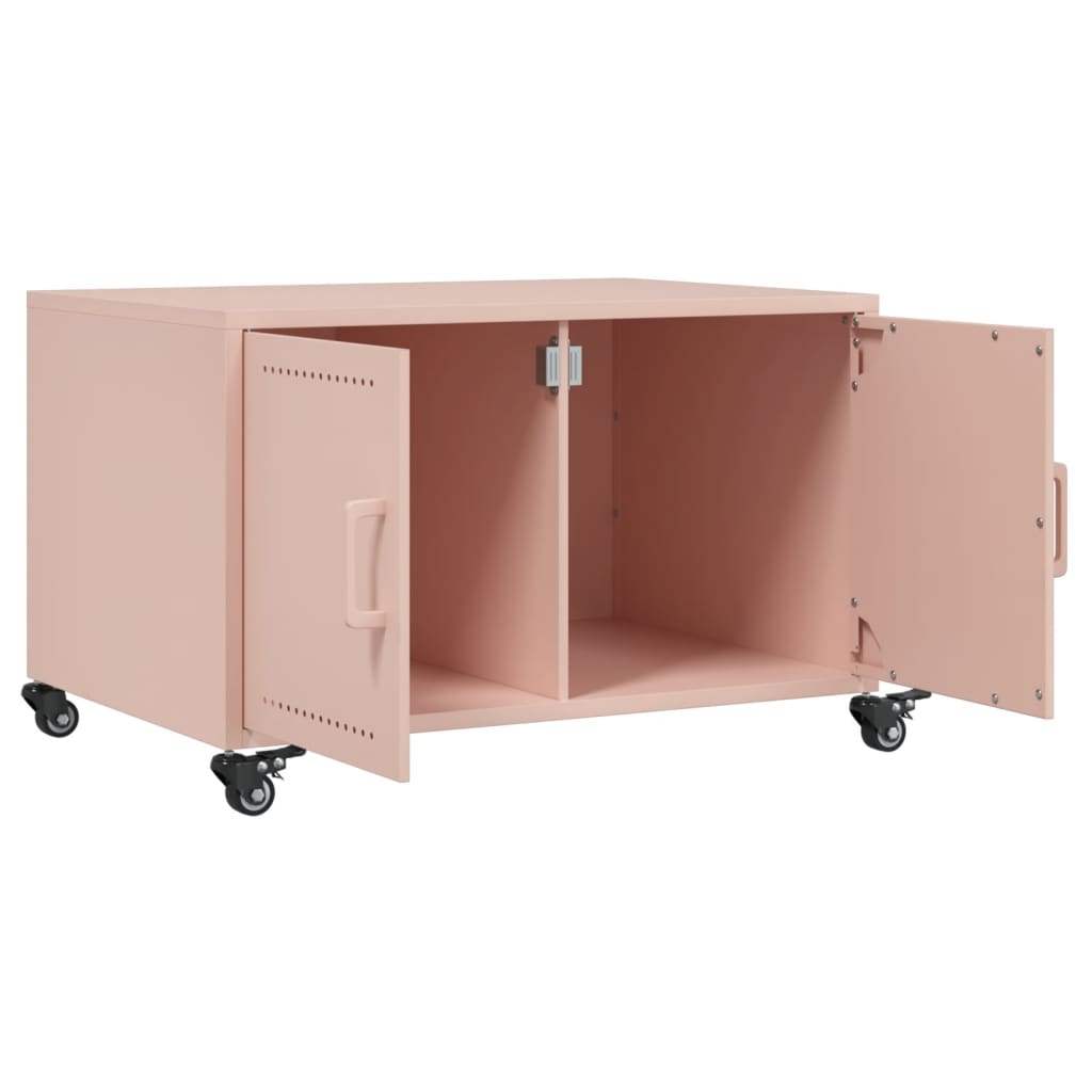 Salontafel 68x50x43,5 cm staal roze is nu te koop bij PeponiXL, paradijselijk wonen!